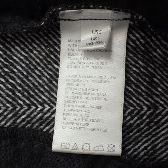 UO Urban Outfitters Chevron Wide Leg Pleated Trouser Pants Women's Size Small - Picture 5 of 7